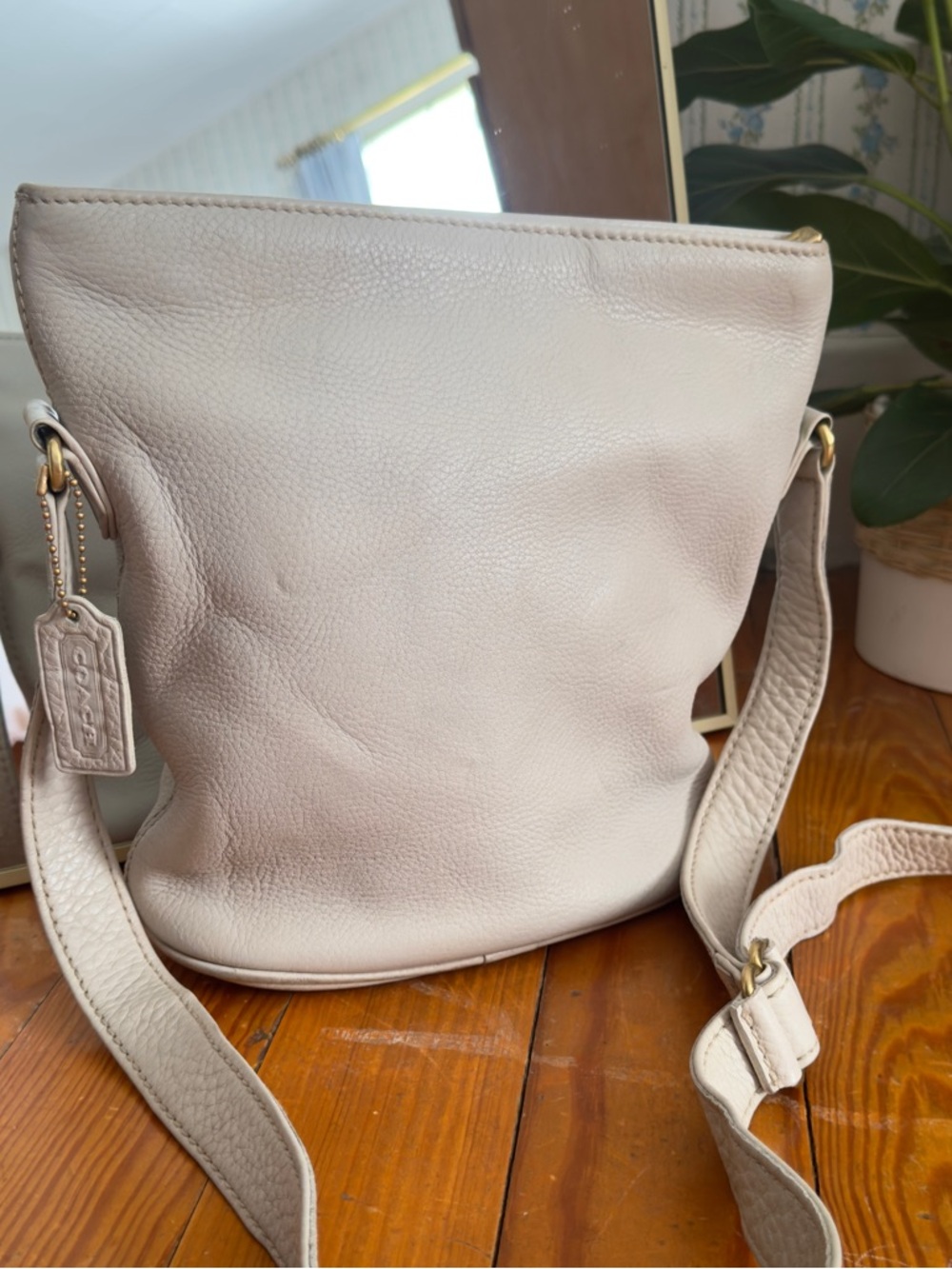 Vintage Coach Leather Bucket Bag